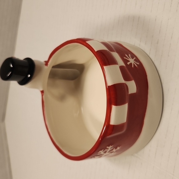 St. Nicholas Square Tree Lot serving dish knife Cheese Bowl Salsa Bowl Christmas - Picture 4 of 11